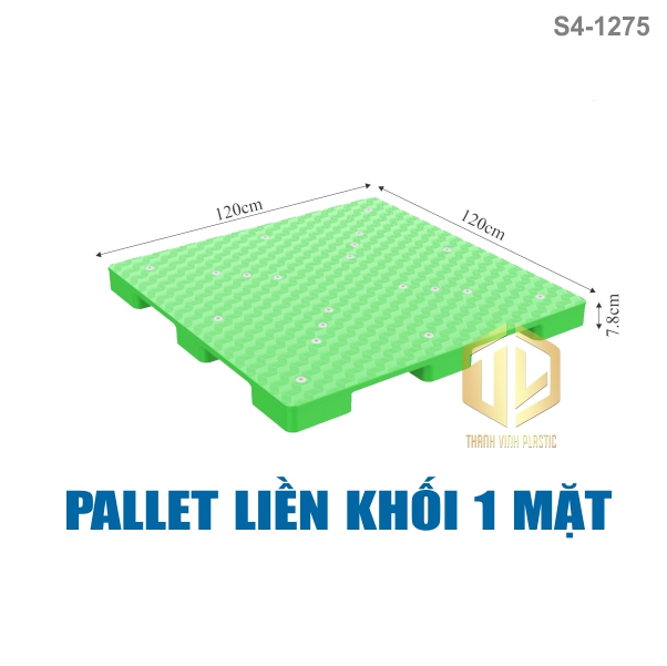 pallet lien khoi 1 mat 1275 xanh la