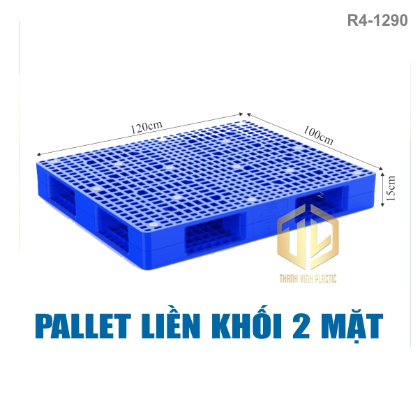 pallet lien khoi 2 mat r41290 xanh duong