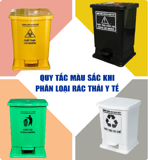 quy ??nh màu s?c thùng rác y t?