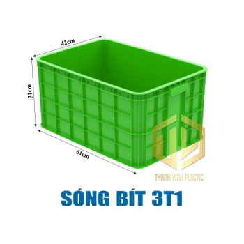 Sóng bít 3T1 (thùng nh?a 3T1)