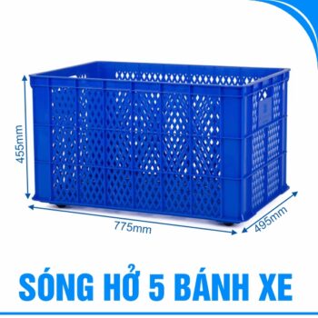 song ho 4t5 co 5 banh xe mau xanh duong