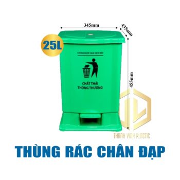 Thùng rác chan ??p 25 lít
