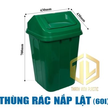 thung rac nap lat 60 lít