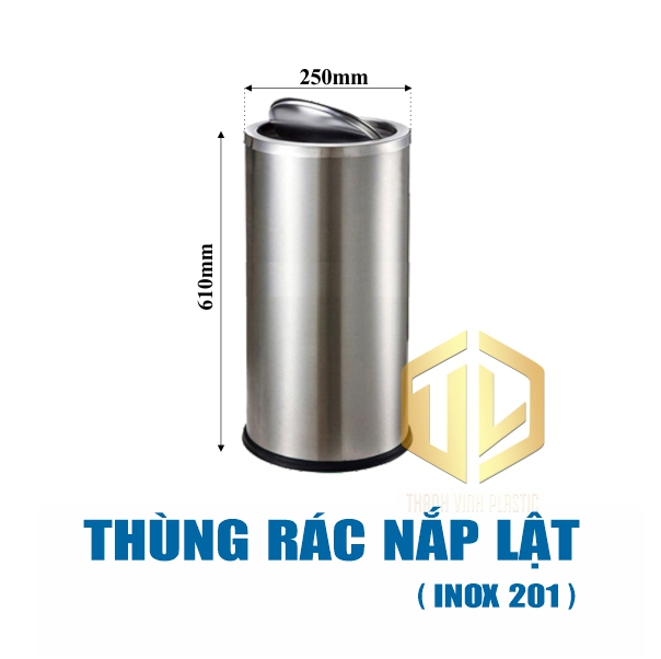 thung rac nap lat inox