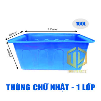 thùng ch? nh?t 1 l?p 100l