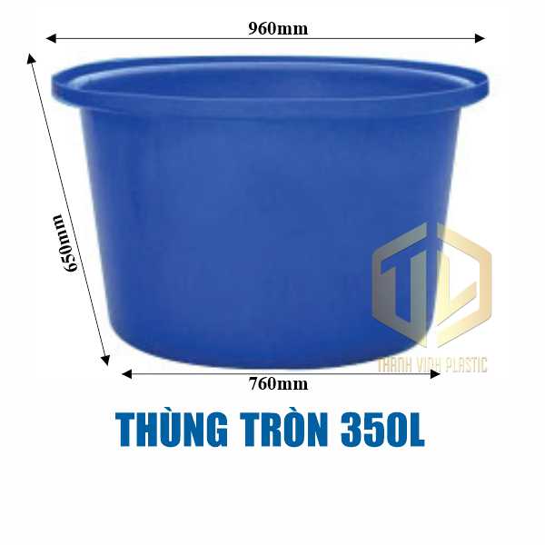 Thùng tròn 350 lít