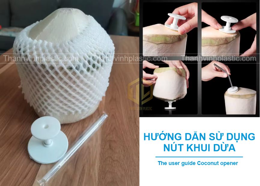 h??ng d?n s? d?ng nút khui d?a