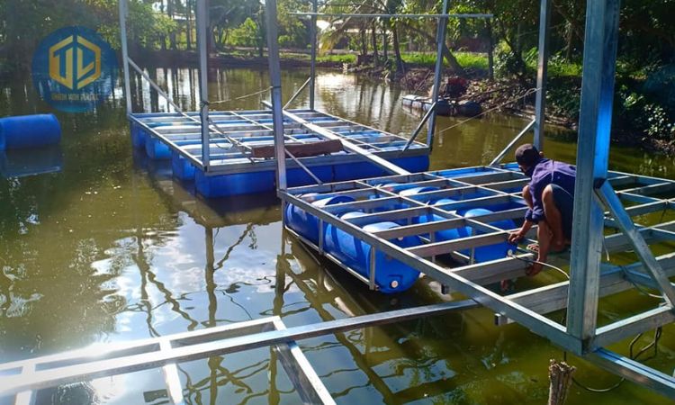 m?u bè b?ng thùng phuy