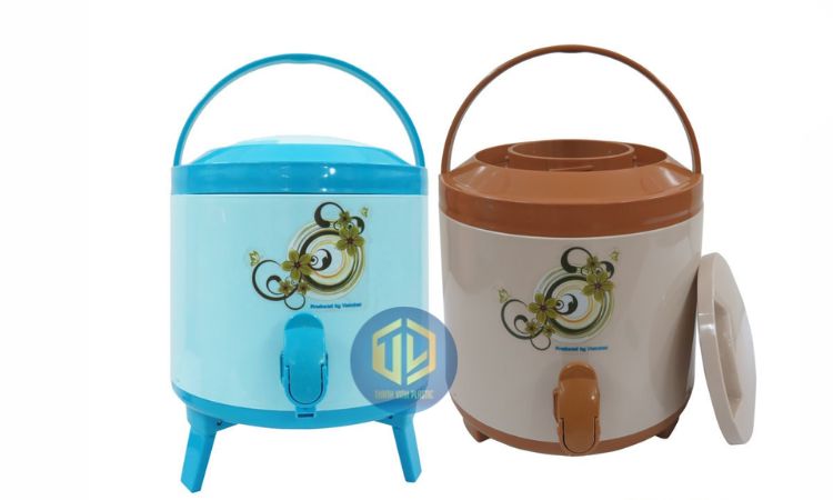 Thùng ?á có vòi gi? nhi?t tròn Vi?t Nh?t