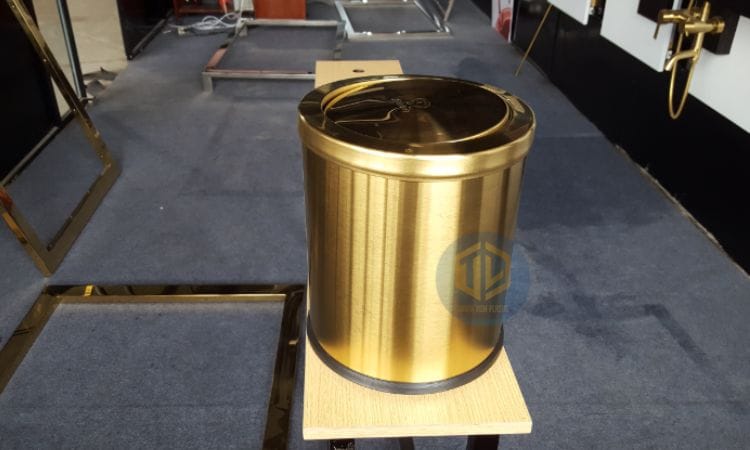 Thùng rác m? vàng PVD