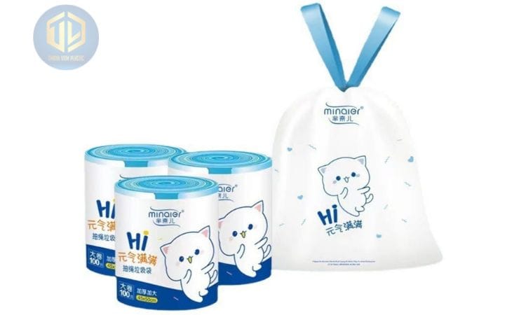 Túi ??ng rác day rút Minaier t? phan hu?