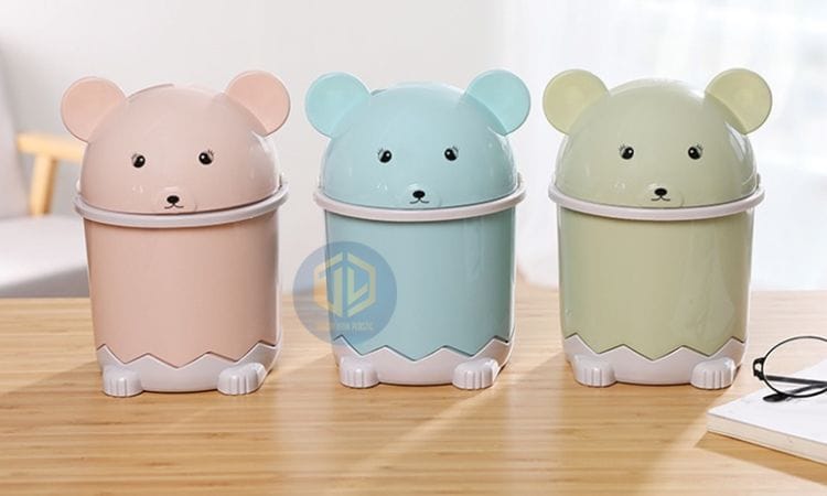 Thùng rác mini cute g?u trúc