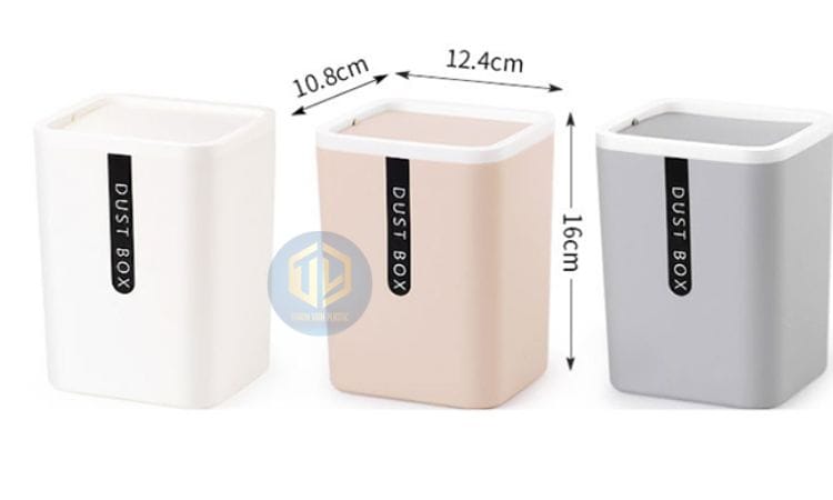 Thùng rác mini v?n phòng n?p l?t