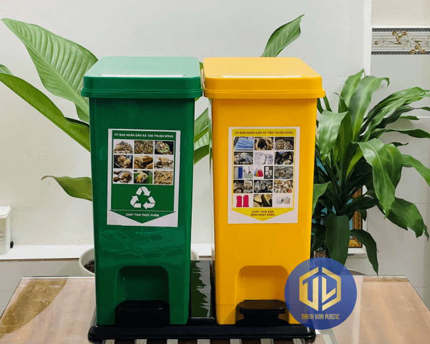 thùng rác phan lo?i 2 ng?n