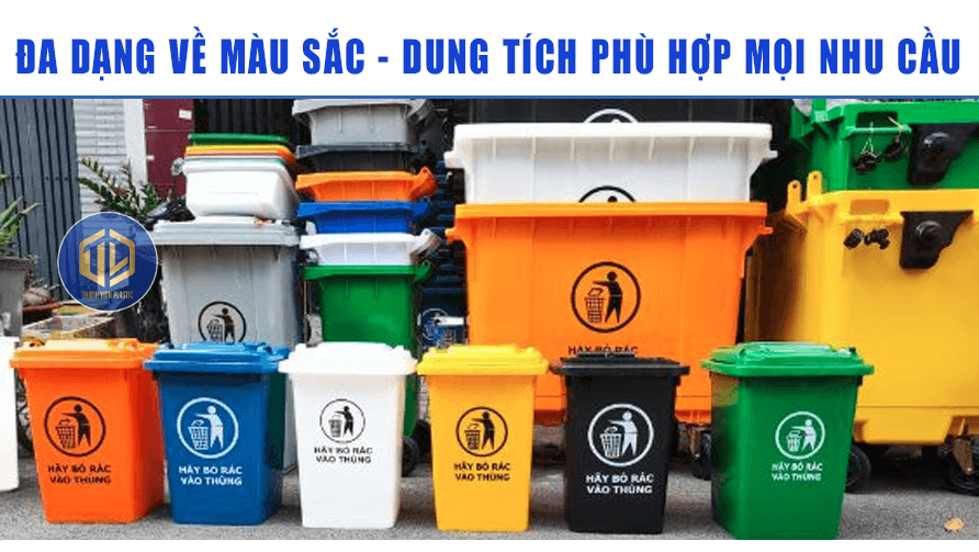 thùng rác nh?a Qu?n 10 dung tích ?a d?ng