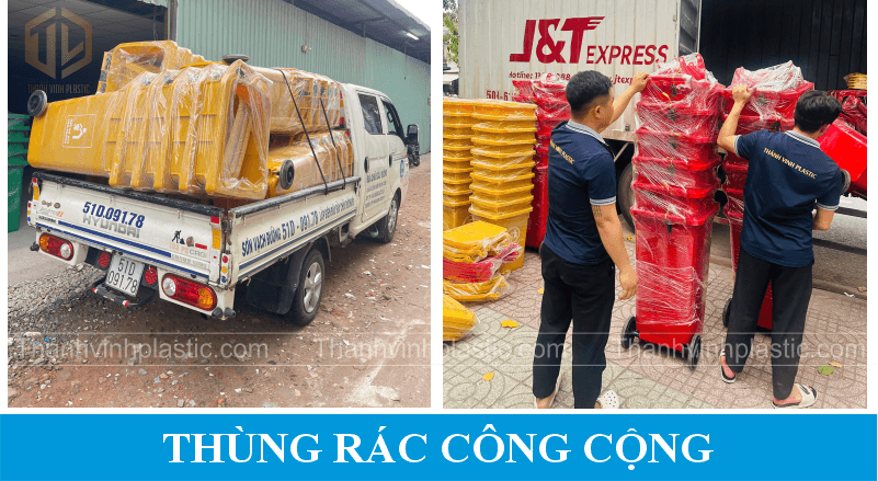Thùng rác nh?a c?ng c?ng