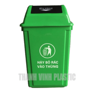 thùng rác c?ng c?ng 60 lít n?p l?t