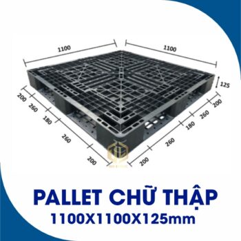 Pallet ch? th?p 1100x1100x125mm