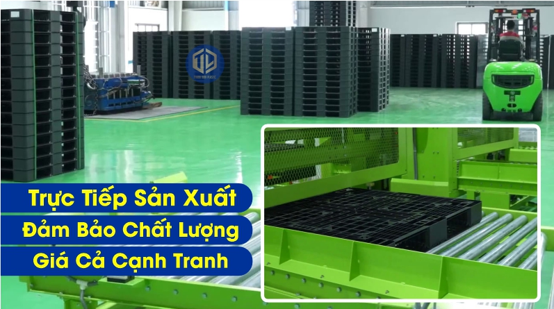 Pallet nh?a ch? th?p ch?t l??ng cao