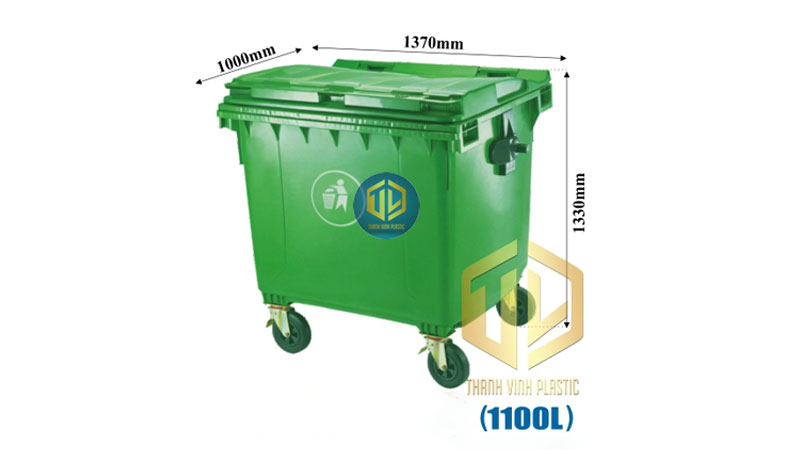 B?ng báo giá xe gom rác 500 lít, 660 lít, 1100 lít c?p nh?t m?i nh?t
