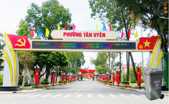 Thùng rác 240L t?i Tan Uyên