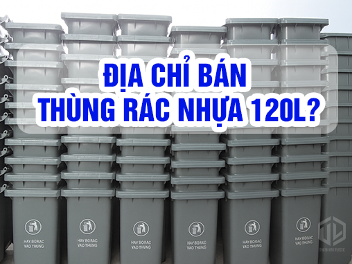 Thùng rác nh?a 120L màu xám - báo giá m?i nh?t